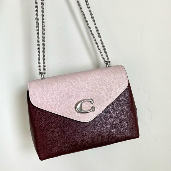 New Coach Leather Shoulder & Crossbody Bag In Colorblock - Picture 1 of 16